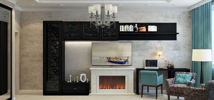 best recessed electric fireplace
